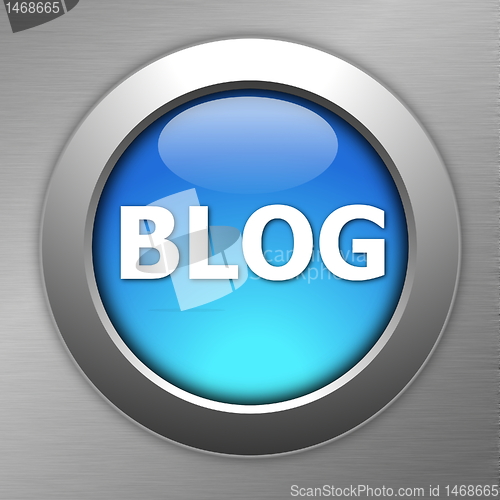 Image of blue blog button