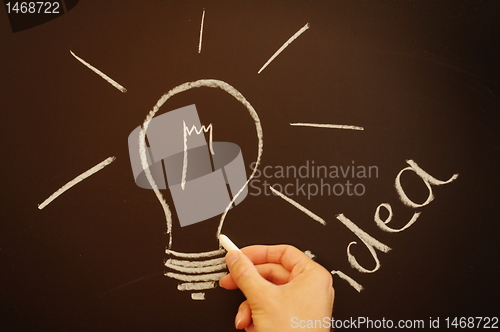 Image of creative bulb idea