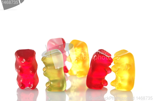 Image of gummy bears dancing at a party