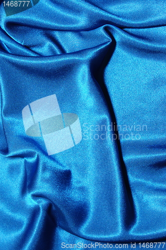 Image of blue satin background