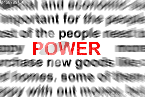 Image of power concept