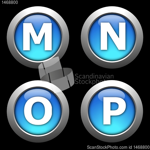 Image of alphabet on black background