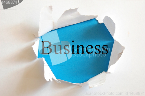 Image of blue business