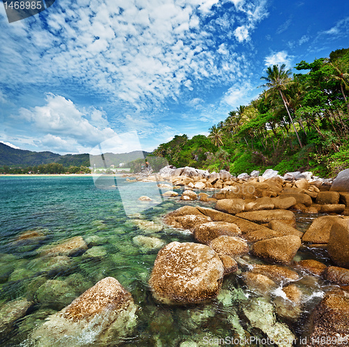 Image of Coast of the tropical ocean - Thailand