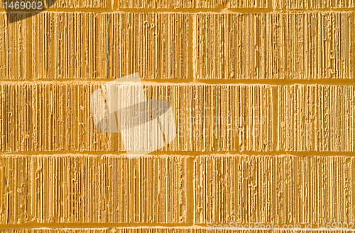 Image of Full Frame Yellow Grooved Brick Wall