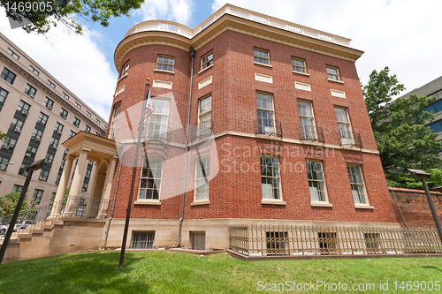 Image of Small Federal Adamesque Brick House Washington DC