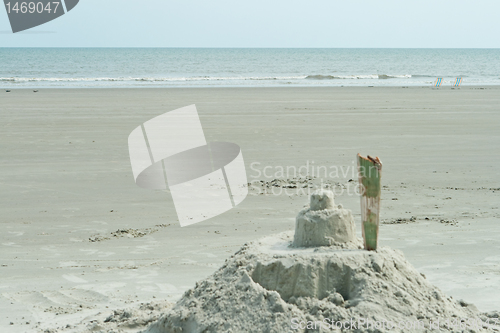 Image of Sand Castle On Beach Hilton Head South Carolina