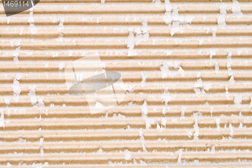 Image of Full Frame Corrugated Cardboard Groove Ridge Lines