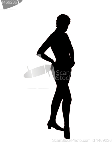 Image of silhouette of woman