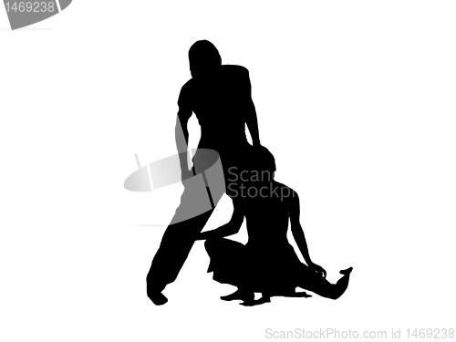 Image of silhouette of dancers