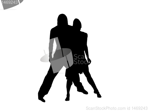 Image of silhouette of dancers 