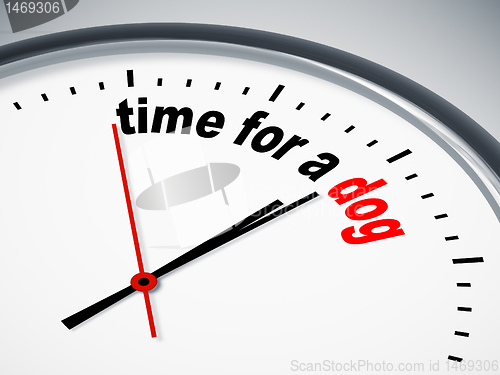 Image of time for a dog