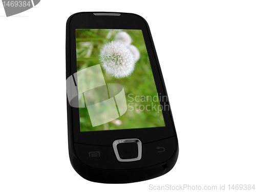 Image of touch-sensitive mobile phone