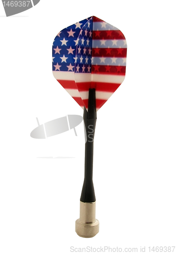 Image of dart with US flag