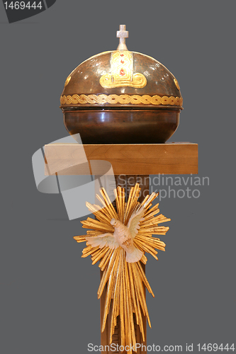 Image of Baptismal font in the catholic church