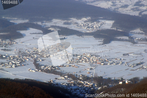 Image of Village in snow