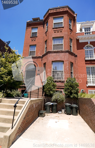 Image of Richardsonian Romanesque Brick Row House DC USA