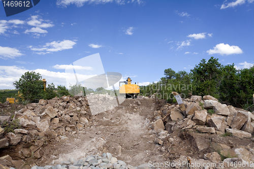 Image of Front End Loader Construction Site Santa Fe NM