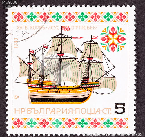 Image of Postage Stamp "Christ of Lubek" First Slave Ship