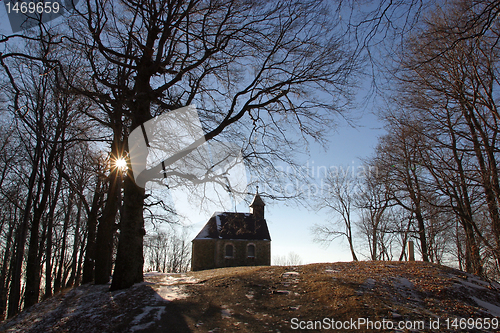 Image of Beautiful small rural church in Croatia