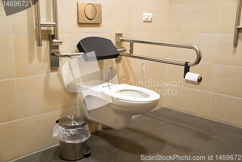 Image of toilet for disabled people