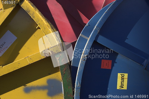 Image of Multicolored cable reels
