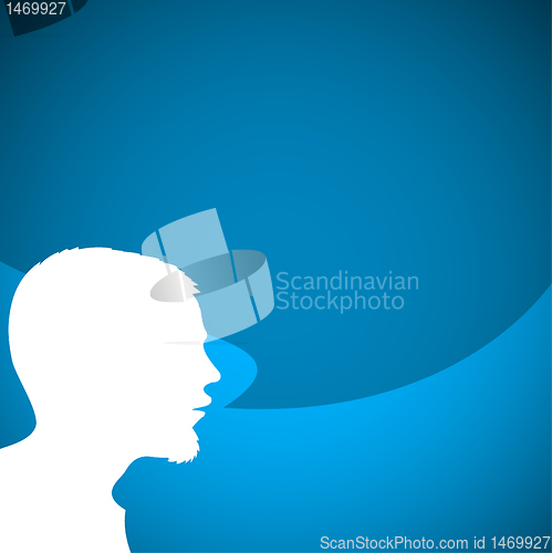 Image of Abstract speaker silhouette