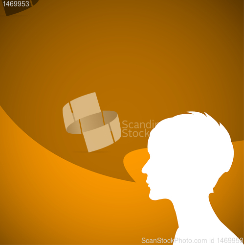 Image of Abstract speaker silhouette