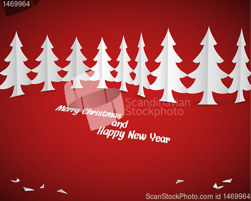 Image of Simple vector christmas card