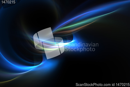 Image of Glowing Plasma Fractal Swoosh Layout