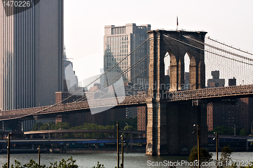 Image of Famous Brooklyn Bridge in New York City