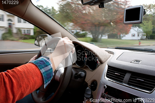 Image of Person Driving a Car