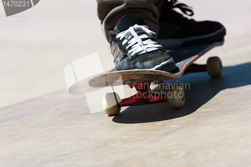 Image of Skateboard Shoes Close Up