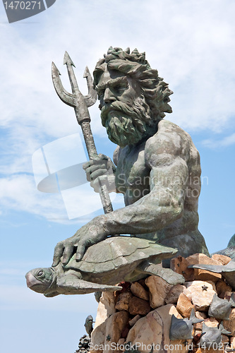 Image of Large King Neptune Statue in VA Beach