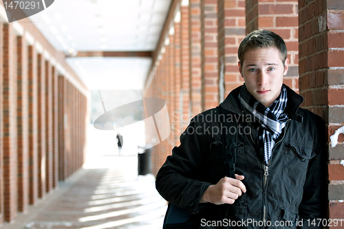 Image of College Guy on Campus