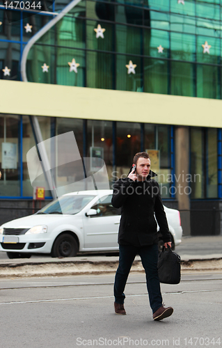 Image of Businessman in the city