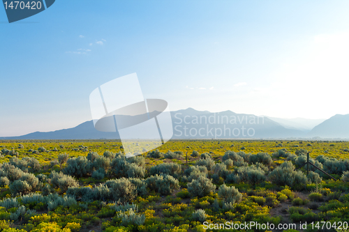 Image of Sangre De Cristo Mountains Sunrise Desert NM