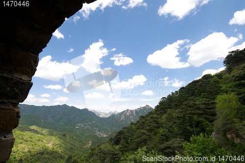 Image of View From a Guard House on Great Wall of China