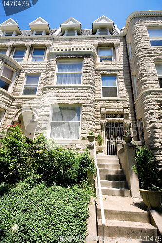 Image of Richardsonian Romanesque Stone Row Home Washington