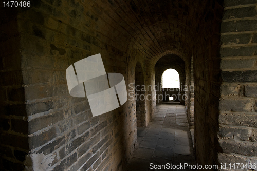 Image of Inside Guardhouse Great Wall, Near Beijing, China