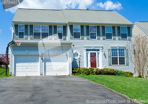 Image of Front Vinyl Siding Single Family House Home MD
