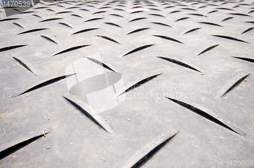 Image of Full Frame Crisscrossed Non Skid Metal Surface