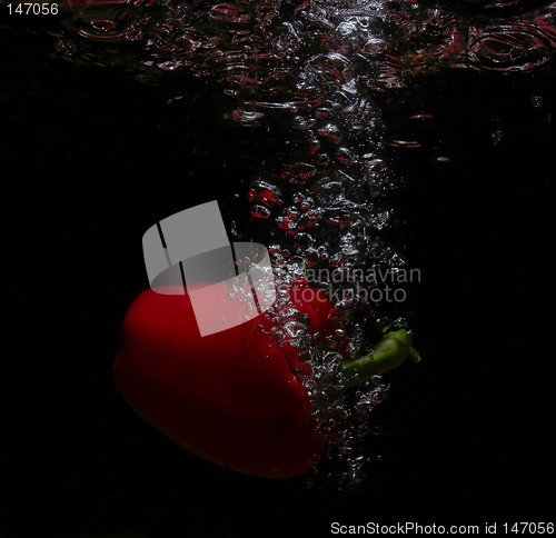 Image of fruit in water