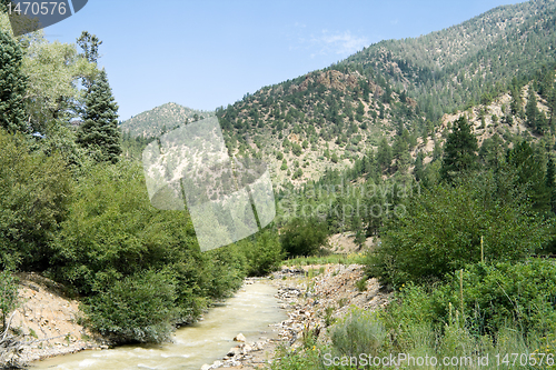 Image of Stream Sangre De Cristo Mountains New Mexico USA