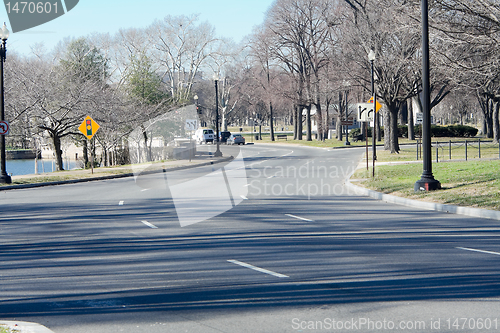 Image of S Curve Road Early Spring Washington Tidal Basin