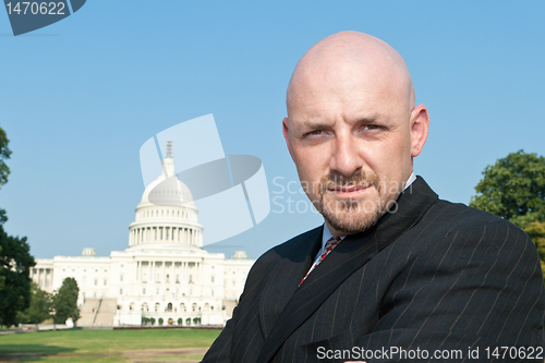 Image of Businessman Lobbyist US Capitol Building DC