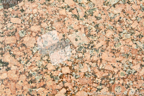 Image of Full Frame Polished Beige Granite Surface, Large Crystals