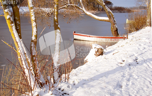 Image of Frozen boat 