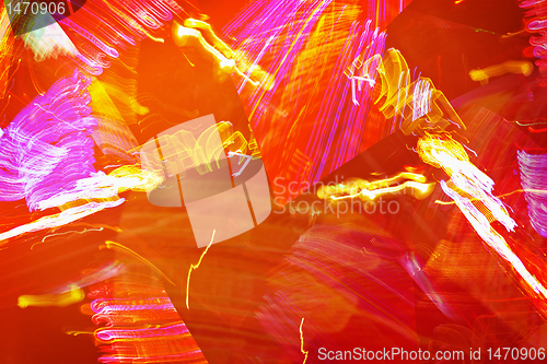 Image of Fiery abstraction - graphic orange background
