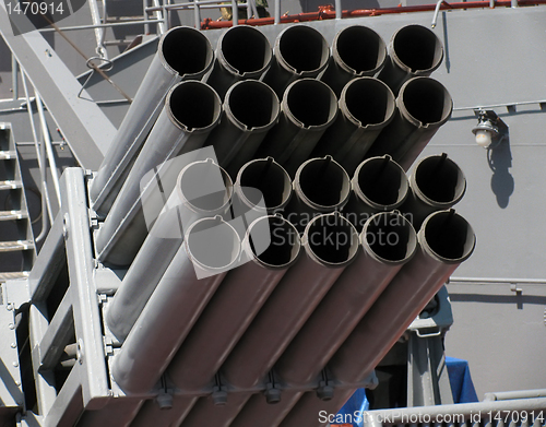 Image of warship weapon